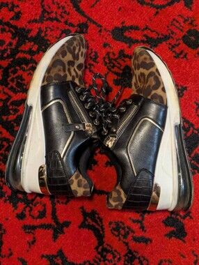Leopard Print Wedge Sneaker